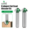 90° V-Groove Router Bit Flat Head Chamfering