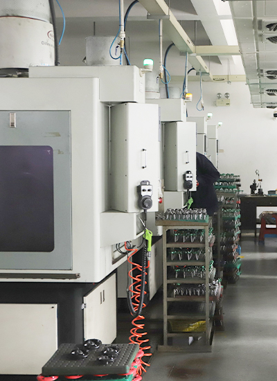 Professional tool manufacturing workshop with quality control equipment
