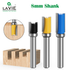 8mm Shank Flush Trim Router Bit Pattern Bit Top Bottom Bearing 1/2" Blade Template Wood Milling Cutter Carpenter