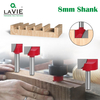 8-handle six piece Woodworking Hole Opener Slotting Locator or Router Base or Milling Cutter, Aluminum Alloy Door Hinge Installation Jig Kit