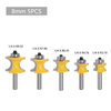 Bull Nose Radius Router Bits 