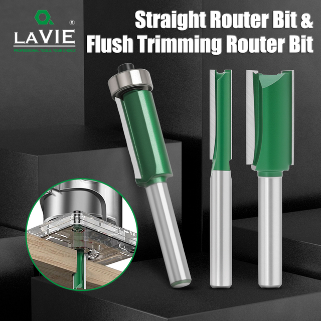 Popular Router Combo: Straight/Edge Bits & Chuck – Complete Starter Kit