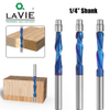 1/4 pattern blue-plated overall alloy trimming knife carving milling cutter overall alloy hard alloy cutter woodworking milling cutter