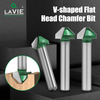 Flat-Angle V-shaped Router Bits