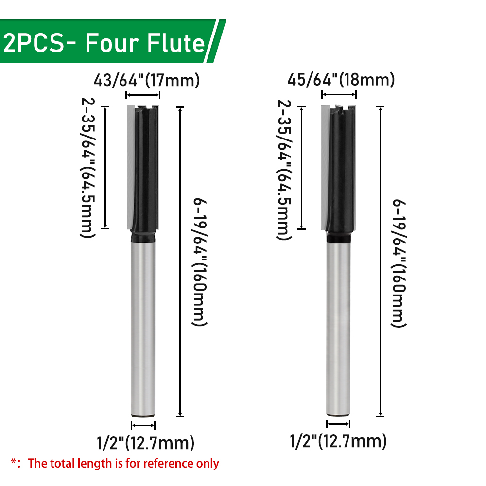 2PCS--Four-Flute