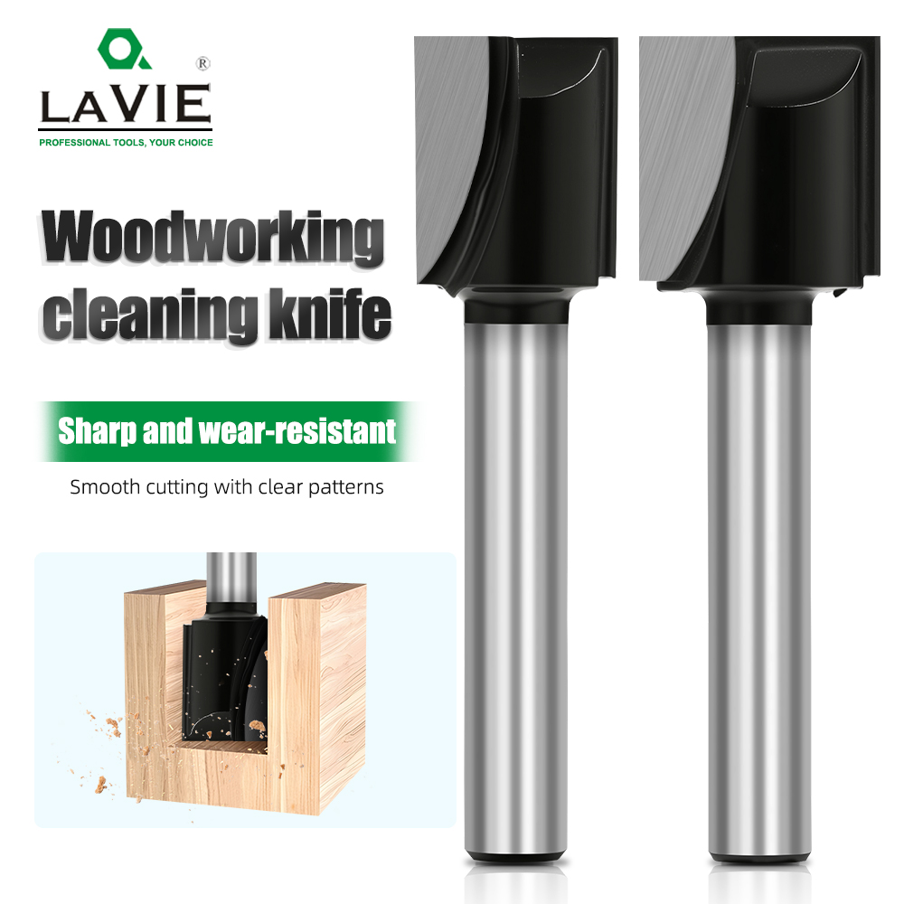 LAVIE Long Bottom Cleaning Router Bit Deep Grooving