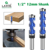 1/2inch Shank Professional Bearing Spiral Trimming Tool Flush Trim Router Bit Set Carbide Flush Trimming Bit 3/4inch Diameter
