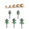 8mm Shank Bullnose Half Round Bit Endmill Router Bits Wood 2 Flute Bearing Woodworking Tool Milling Cutter