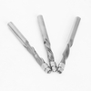 3PCS 1/4 shank solid alloy trimming cutter, double helix cutter, end mill, tungsten carbide hardwood milling cutter