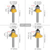 6mm or 1/4 Shank Corner Rounding Over Router Bit With Bearing Wood Milling Cutter Tungsten Carbide For Woodworking Tool
