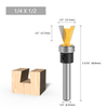 2pcs 1/4 Inch Shank Dovetail Joint Router Bits with Bearing Guide Dovetail Jig Bit Woodworking Milling Cutter