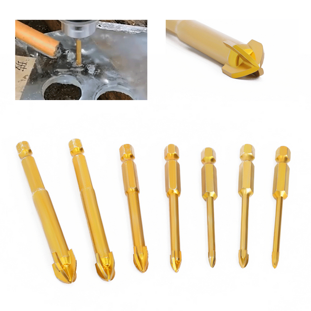 LAVIE Carbide Hole Cutter, Drill Bit for Glass Tile Marble Drilling