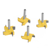 8MM Shank 12.7mm knife 4-edgeT Type Slotting Cutter With Carbide Router Bit Woodworking Milling Cutter For Wood Face Mill