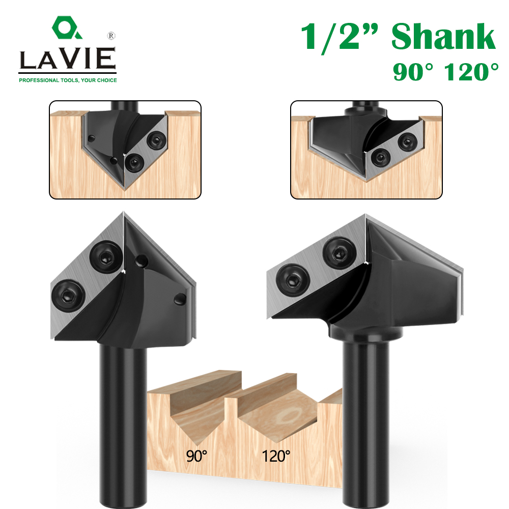 Insert-Style Spoilboard Bits 90/120 Degree 