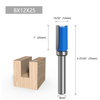 8mm Shank Flush Trim Router Bit Pattern Bit Top Bottom Bearing 1/2" Blade Template Wood Milling Cutter Carpenter